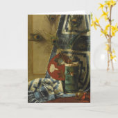 Stilleven met pauwenveren kaart (Gele Bloem)