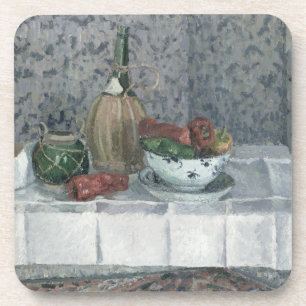 Stilleven met Peppers, 1899 (olie op doek) Bier Onderzetter