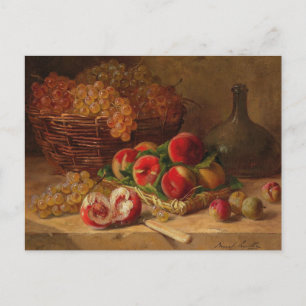 Stilleven met perziken, Arthur de Neuville Briefkaart