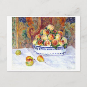 Stilleven met perziken door Auguste Renoir (1881) Briefkaart
