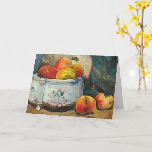Stilleven met perziken | Paul Gauguin Kaart (Gele Bloem)