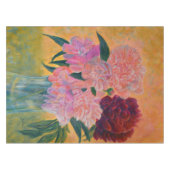 Stilleven met Pioenrozen Schilderij Tafelkleed (Voorkant (Horizontaal))