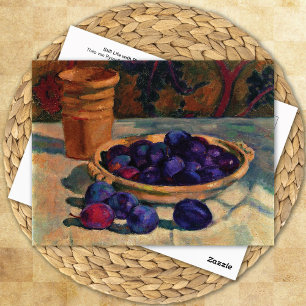 Stilleven met pruimen Théo van Rysselberghe Briefkaart