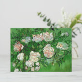 Stilleven met roze rozen door Vincent van Gogh (Staand voorkant)