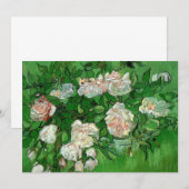 Stilleven met roze rozen door Vincent van Gogh (Voorkant / Achterkant)