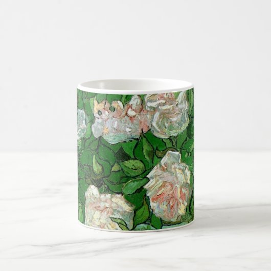 Stilleven met roze rozen door Vincent van Gogh Koffiemok (Center)