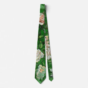 Stilleven met roze rozen door Vincent van Gogh Stropdas