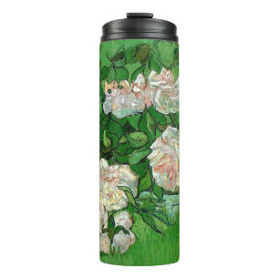 Stilleven met roze rozen door Vincent van Gogh Thermosbeker
