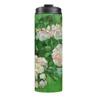 Stilleven met roze rozen door Vincent van Gogh Thermosbeker