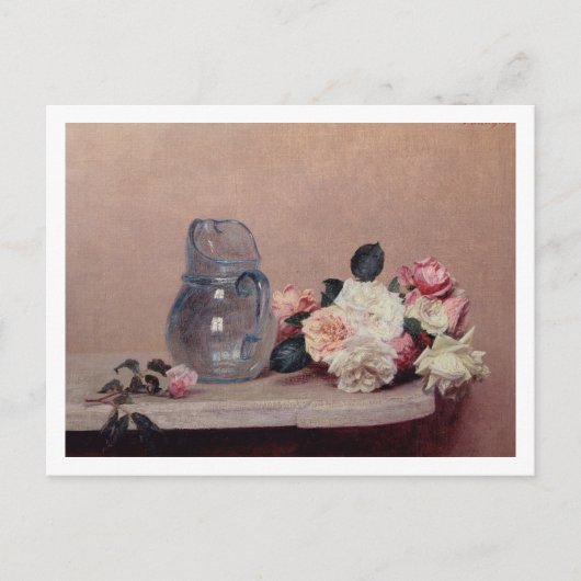 Stilleven met Rozen, 1889 (olie op doek) Briefkaart (Voorkant)