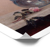 Stilleven met Rozen, 1889 (olie op doek) Poster (Hoek)