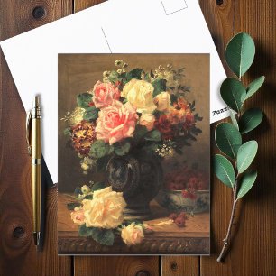 Stilleven met Rozen en frambozen, Briefkaart