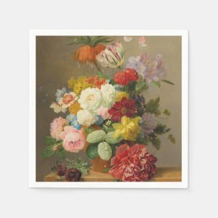 Stilleven met Rozen en pioenen - Bloemers A. Servet