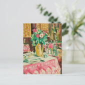 Stilleven met Rozen | George Leslie Hunter Briefkaart (Staand voorkant)