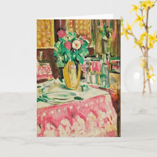 Stilleven met Rozen | George Leslie Hunter Kaart (Gele Bloem)