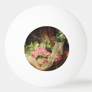 Stilleven met Rozen op een bosbodem - Lach A. Pingpongbal