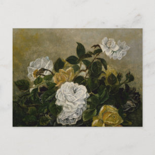Stilleven met rozen van Robert Duncanson Briefkaart