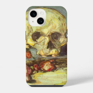Stilleven met schedel, kaars, boek door Paul Cezan iPhone 14 Hoesje