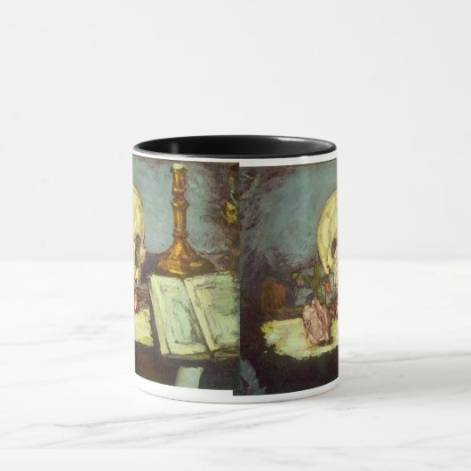 Stilleven met schedel, kaars en boek door Paul Cez Mok (Midden)