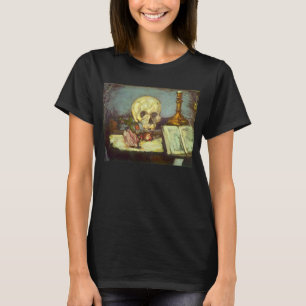 Stilleven met schedel, kaars en boek van Paul Ceza T-shirt