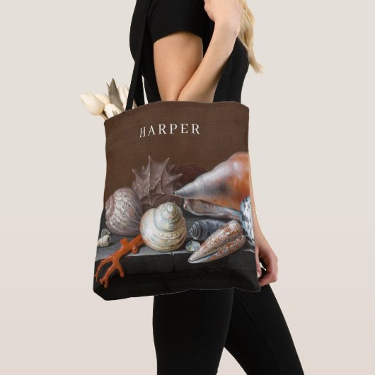 Stilleven met schelpen | Johann Jakob Dietzsch Tote Bag (Dichtbij)