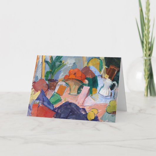 Stilleven met Sinaasappels in een mandje | Edvard  Kaart (Voorkant)