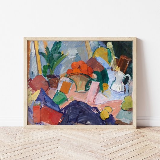 Stilleven met Sinaasappels in een mandje | Edvard Poster