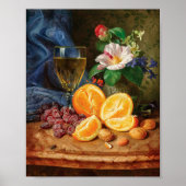 Stilleven met Sinaasappels | Josef Lauer Poster (Voorkant)