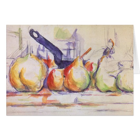 Stilleven met steelpan door Paul Cezanne (Voorkant Horizontaal)