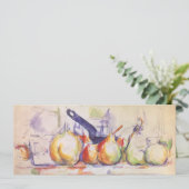 Stilleven met steelpan door Paul Cezanne (Staand voorkant)