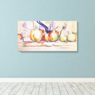 Stilleven met steelpan door Paul Cezanne Canvas Afdruk