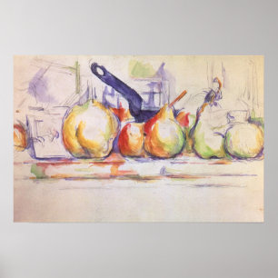 Stilleven met steelpan door Paul Cezanne Poster