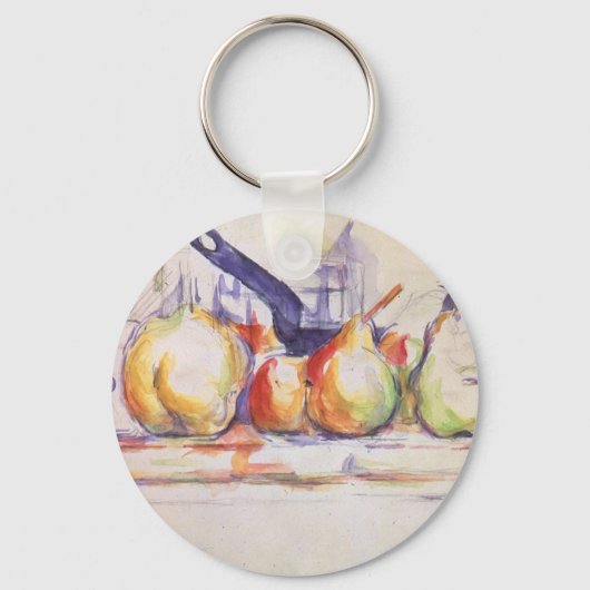 Stilleven met steelpan van Paul Cezanne Sleutelhanger (Voorkant)
