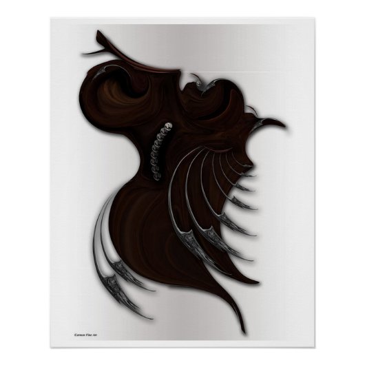 "Stilleven met stille beweging", glanzend Poster (Voorkant)