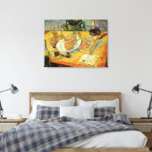 Stilleven met tekenbord van Vincent van Gogh Canvas Afdruk (Insitu (Slaapkamer))