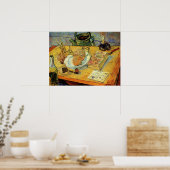 Stilleven met tekenbord van Vincent van Gogh Poster (Keuken)