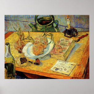 Stilleven met tekenbord van Vincent van Gogh Poster
