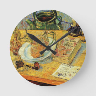 Stilleven met tekenbord van Vincent van Gogh Ronde Klok