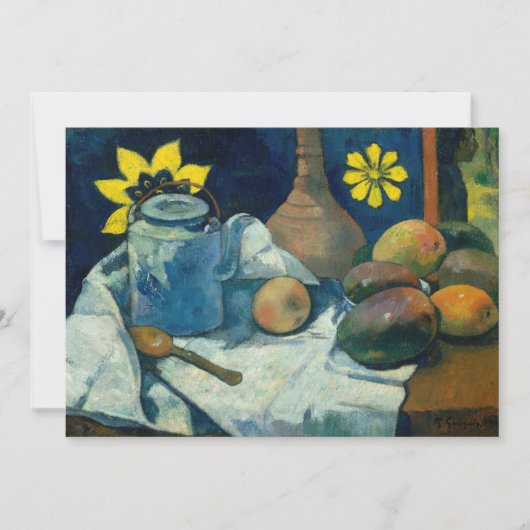 Stilleven met theepot en fruit | Paul Gauguin (Voorkant)