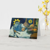 Stilleven met theepot en fruit | Paul Gauguin Kaart (Gele Bloem)