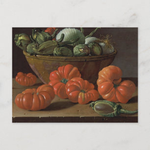 Stilleven met tomaten door Luis Melendez Briefkaart