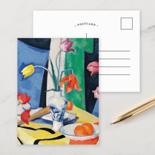 Stilleven met tulpen | Samuel John Peploe Briefkaart