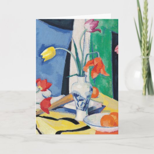 Stilleven met tulpen | Samuel John Peploe Kaart (Voorkant)