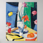 Stilleven met tulpen | Samuel John Peploe Poster (Voorkant)