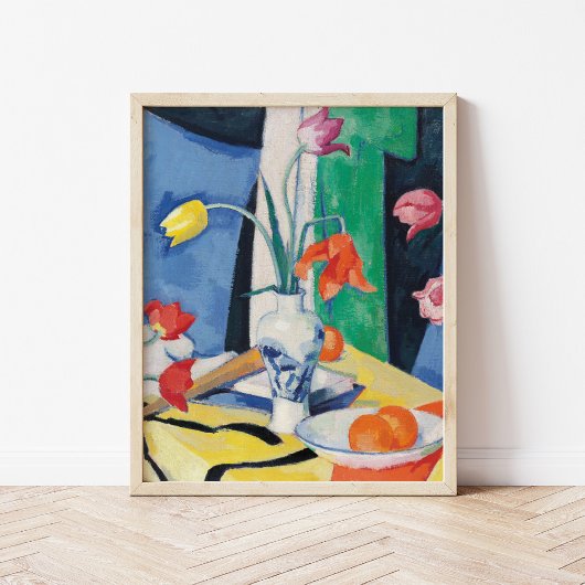 Stilleven met tulpen | Samuel John Peploe Poster