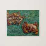 Stilleven met twee krabben van Vincent van Gogh Legpuzzel<br><div class="desc">Two Crabs van Vincent van Gogh is een post-impressionistisch stilleven schilderij dat twee krabben toont vanuit verschillende invalshoeken. De ene krab ligt op zijn rug, terwijl de andere rechtop blijft. Dit stuk legt de rauwe schoonheid en het onderscheidend vermogen van de natuur vast, met Van Goghs gedurfde gebruik van kleur...</div>
