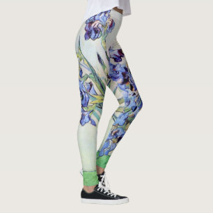 Stilleven met vaas met irissen door Vincent van Go Leggings