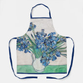 Stilleven met vaas met irissen van Vincent van Gog Schort (Voorkant)