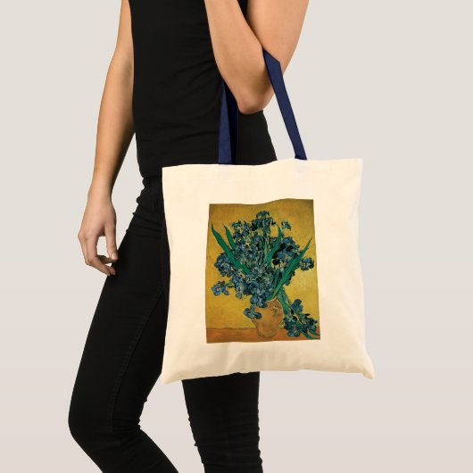 Stilleven met vaas met irissen van Vincent van Gog Tote Bag (Voorkant (product))