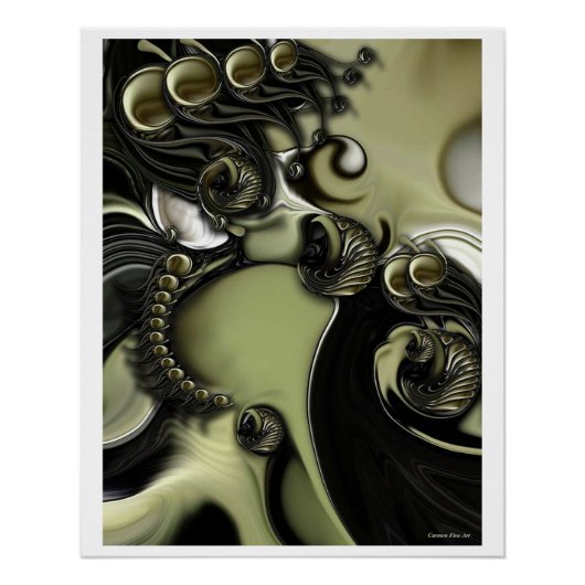 "Stilleven met verwarde beweging", glanzend Poster (Voorkant)